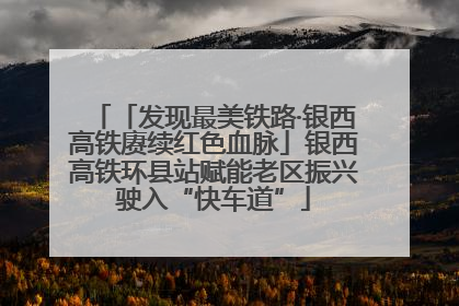 「发现最美铁路·银西高铁赓续红色血脉」银西高铁环县站赋能老区振兴驶入“快车道”