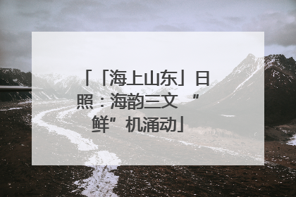 「海上山东」日照：海韵三文 “鲜”机涌动