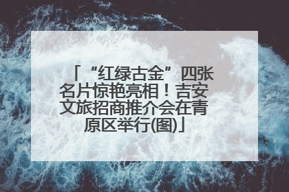 “红绿古金”四张名片惊艳亮相！吉安文旅招商推介会在青原区举行(图)