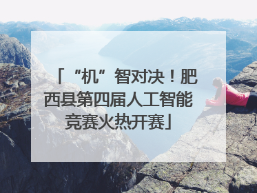 “机”智对决！肥西县第四届人工智能竞赛火热开赛