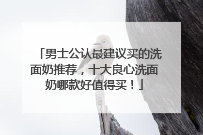 男士公认最建议买的洗面奶推荐，十大良心洗面奶哪款好值得买！