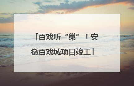百戏听“巢”！安徽百戏城项目竣工