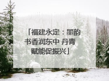 福建永定：墨韵书香润东中 丹青赋能促振兴