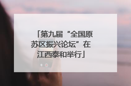 第九届“全国原苏区振兴论坛”在江西泰和举行