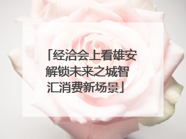 经洽会上看雄安 解锁未来之城智汇消费新场景
