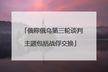 俄称俄乌第三轮谈判主题包括战俘交换