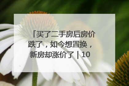 买了二手房后房价跌了，如今想置换，新房却涨价了｜100个买房故事