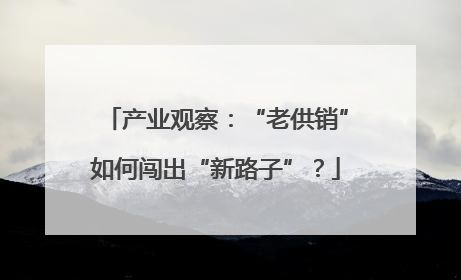 产业观察：“老供销”如何闯出“新路子”？