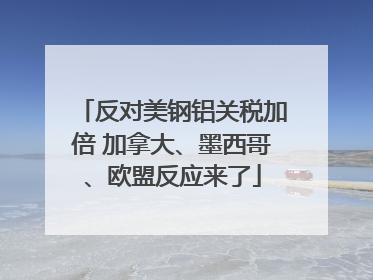 反对美钢铝关税加倍 加拿大、墨西哥、欧盟反应来了