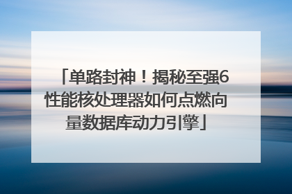 单路封神！揭秘至强6性能核处理器如何点燃向量数据库动力引擎