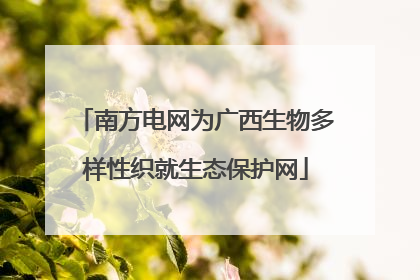 南方电网为广西生物多样性织就生态保护网