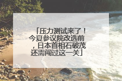 压力测试来了！今夏参议院改选前，日本首相石破茂还需闯过这一关