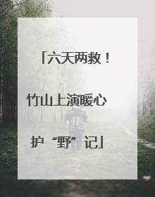 六天两救！竹山上演暖心护“野”记