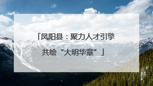 凤阳县：聚力人才引擎 共绘“大明华章”