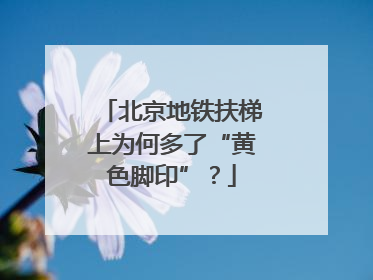 北京地铁扶梯上为何多了“黄色脚印”？
