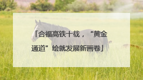 合福高铁十载，“黄金通道”绘就发展新画卷
