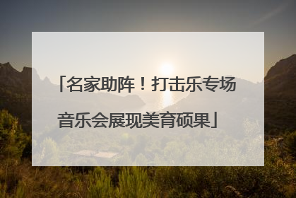 名家助阵！打击乐专场音乐会展现美育硕果