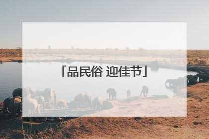 品民俗 迎佳节