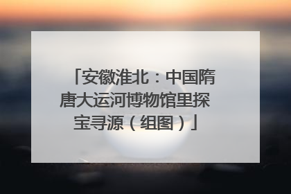 安徽淮北：中国隋唐大运河博物馆里探宝寻源（组图）