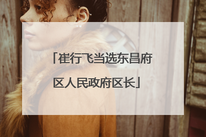 崔行飞当选东昌府区人民政府区长