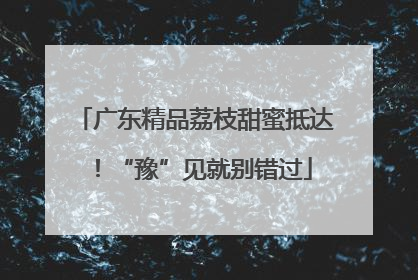 广东精品荔枝甜蜜抵达！“豫”见就别错过