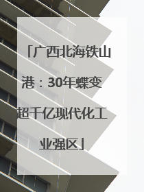 广西北海铁山港：30年蝶变超千亿现代化工业强区