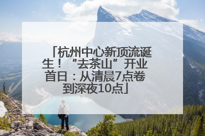 杭州中心新顶流诞生！“去茶山”开业首日：从清晨7点卷到深夜10点