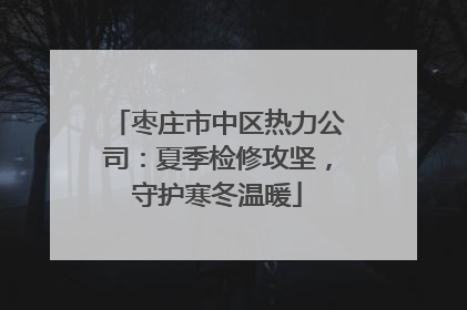 枣庄市中区热力公司：夏季检修攻坚，守护寒冬温暖
