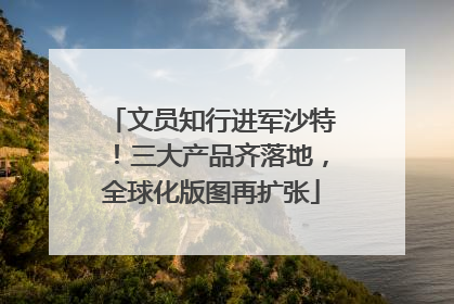 文员知行进军沙特！三大产品齐落地，全球化版图再扩张
