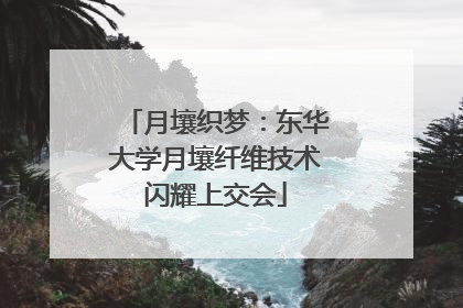 月壤织梦：东华大学月壤纤维技术闪耀上交会