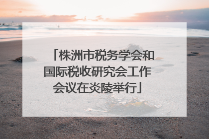 株洲市税务学会和国际税收研究会工作会议在炎陵举行