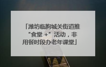 潍坊临朐城关街道推“食堂 +”活动，非用餐时段办老年课堂
