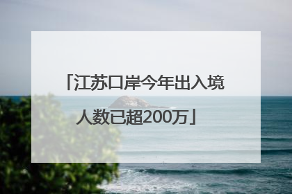 江苏口岸今年出入境人数已超200万