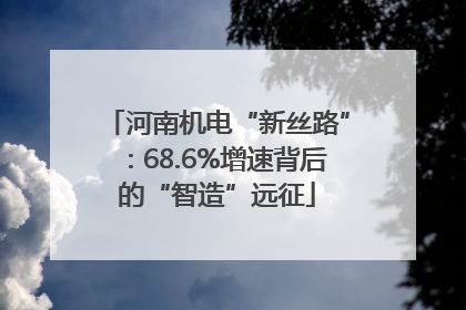 河南机电“新丝路”：68.6%增速背后的“智造”远征