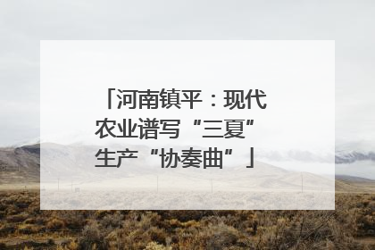 河南镇平：现代农业谱写“三夏”生产“协奏曲”