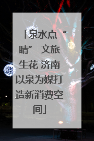 泉水点“睛” 文旅生花 济南以泉为媒打造新消费空间