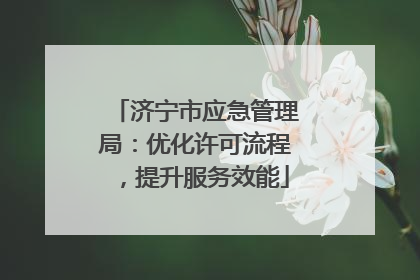 济宁市应急管理局：优化许可流程，提升服务效能