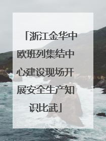 浙江金华中欧班列集结中心建设现场开展安全生产知识比武