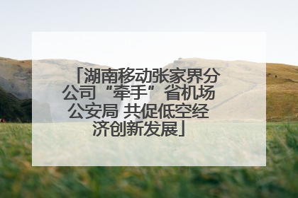 湖南移动张家界分公司“牵手”省机场公安局 共促低空经济创新发展