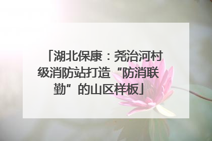 湖北保康：尧治河村级消防站打造“防消联勤”的山区样板