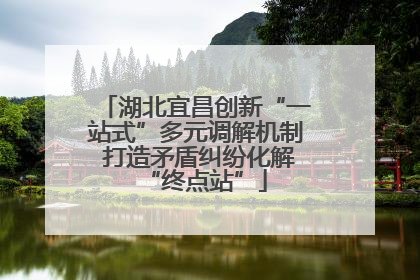 湖北宜昌创新“一站式”多元调解机制 打造矛盾纠纷化解“终点站”