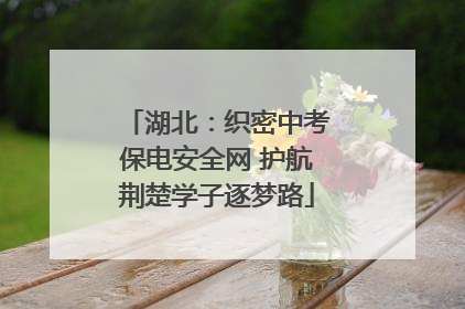 湖北：织密中考保电安全网 护航荆楚学子逐梦路