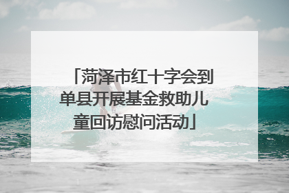 菏泽市红十字会到单县开展基金救助儿童回访慰问活动