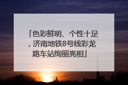 色彩鲜明、个性十足，济南地铁8号线彩龙路车站绚丽亮相