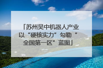 苏州吴中机器人产业以“硬核实力”勾勒“全国第一区”蓝图