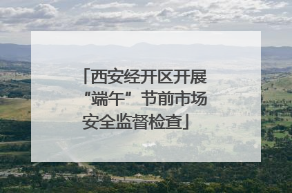 西安经开区开展“端午”节前市场安全监督检查
