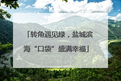 转角遇见绿，盐城滨海“口袋”盛满幸福