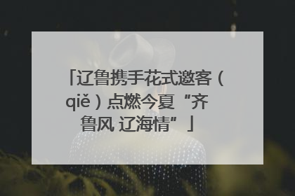 辽鲁携手花式邀客（qiě）点燃今夏“齐鲁风 辽海情”