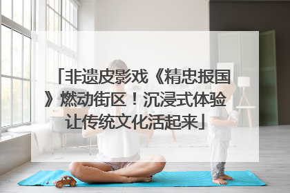 非遗皮影戏《精忠报国》燃动街区！沉浸式体验让传统文化活起来