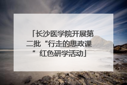 长沙医学院开展第二批“行走的思政课”红色研学活动